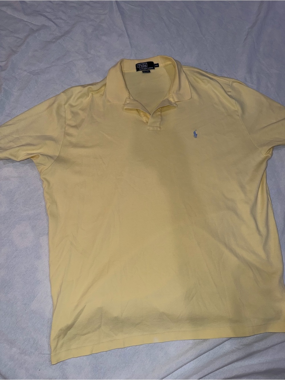 Vintage Polo Ralph Lauren Polo XXL Pastel Yellow Preppy